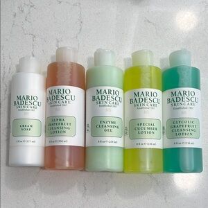Mario Badescu Skincare Collection with Cream, Orange, Green, Yellow, and Teal
